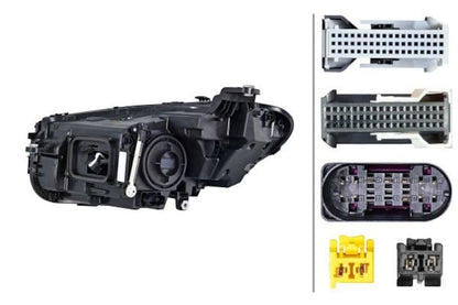 Hella 015619861 Mercedes Headlight Assembly