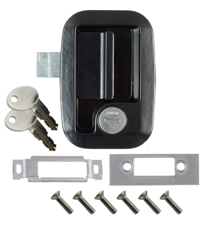 AP PRODUCTS 013-560 AP Products 013-560 Bauer Keyed Alike Horse Feed Door Lock - Black