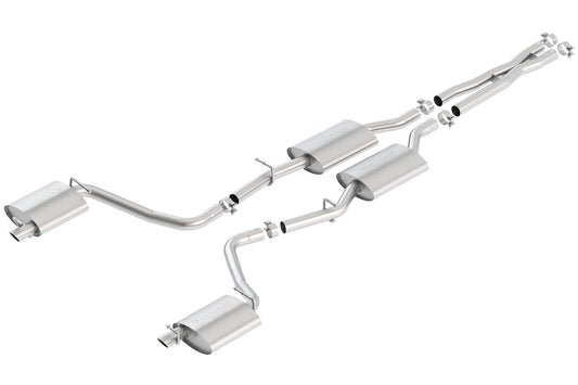 BORLA 140649 BORLA 140649 Cat-Back Perf. Exhaust System for 2015-2023 Dodge Challenger SXT/GT 3.6L V6 Automatic/Manual Transmission Rear Wheel/All Wheel Drive 2 Door Tips NOT Included Use Factory Tips/Valance