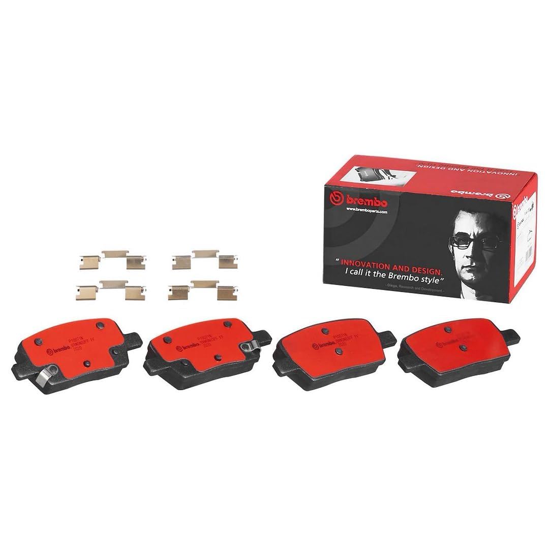 BREMBO P10071N Brembo P10071N Premium Ceramic Rear Disc Brake Pad Set CADILLAC (SGM) OE# 23341199