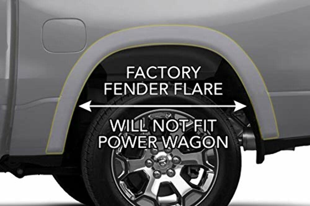 Husky Liners 59051 Husky Liners Custom Mud Guards – Fits 2019-2026 Dodge Ram 2500/3500 with Single Rear Wheels & OEM Fender Flares – Rear Set, 2-pc Black - 59051