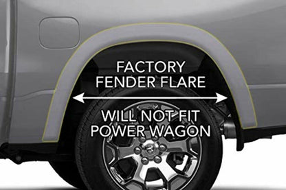 Husky Liners 59051 Husky Liners Custom Mud Guards – Fits 2019-2026 Dodge Ram 2500/3500 with Single Rear Wheels & OEM Fender Flares – Rear Set, 2-pc Black - 59051