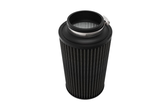 K&N FILTER RU-3111HBK K&N Dryflow Lifetime Universal Clamp-On Air Filter: Dry Synthetic, Washable, Oil-Free: Flange Diameter: 3.5 In, Filter Height: 9 In, Flange Length: 1.55 In, Type: Dry Synthetic, RU-3111HBK
