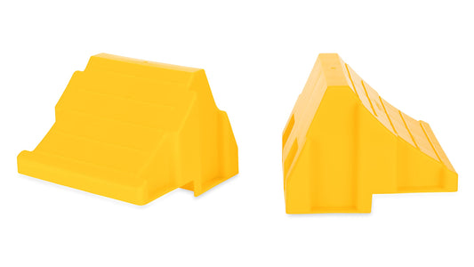 CAMCO 44401 Camco Camper/RV Leveling Block Wheel Chocks - Stabilize & Center Wheels Easier - Helps Eliminate Dangerous Tire Movement - Sized for Larger Vehicle Tires - 2-Pack (44401)