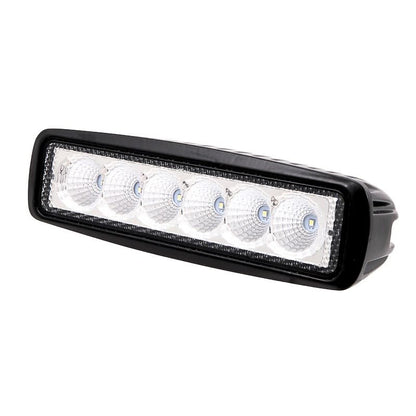 TRAILFX 6SRUTLF2 TrailFX 6SRUTLF2 Work Lights Oval LED Utility Lights 6 Inch Set of 2 18W Flood Beam 2520 Raw Lumens Black Aluminum IP67 IP69K Pedestal Mount with Harness Switch and Installation Hardware