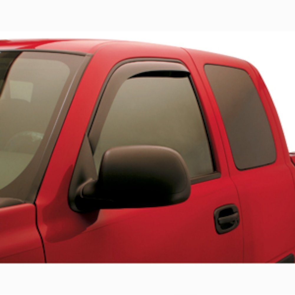 TRAILFX 2503H Trailfx Rainguard Window Vents for Ford F-250 Super Duty Standard Cab 1999-2016 Smoked Acrylic Low Profile Tape-On Two Piece Side Window Deflectors 2503H