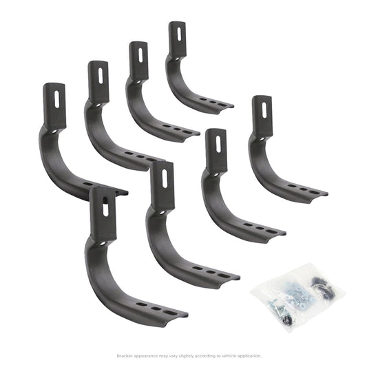 GO RHINO 6840475 Go Rhino OE Xtreme Brackets – Mild Steel, Textured Black – 6840475 – Fits Various 2019 - 2024 Chevrolet Silverado & GMC Sierra (See Description)