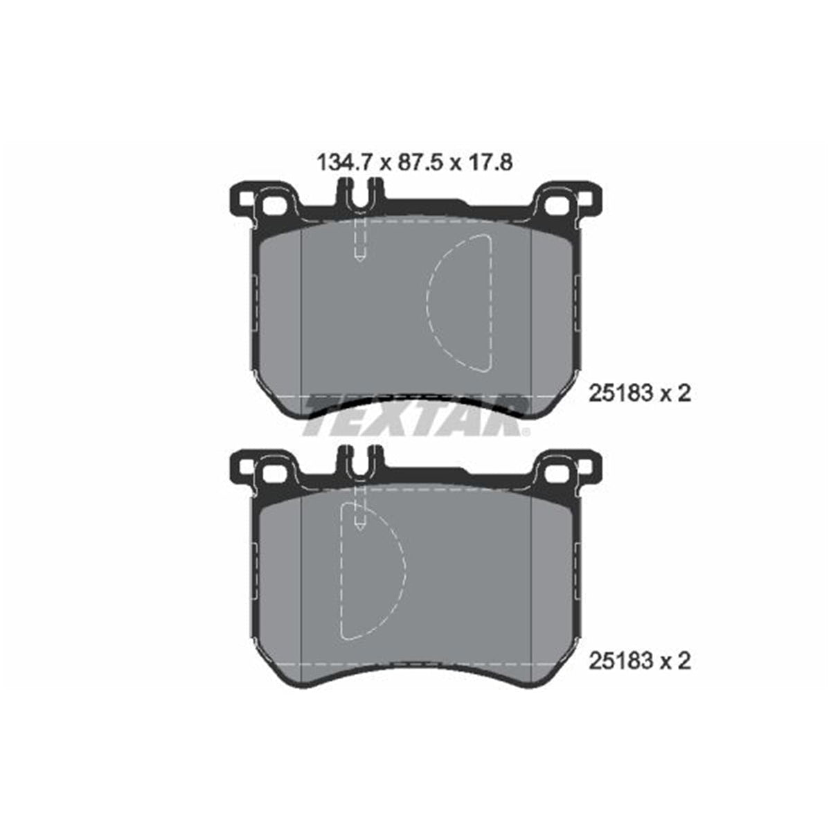 TEXTAR 2518301 Textar 2518301 BRAKE PAD SET