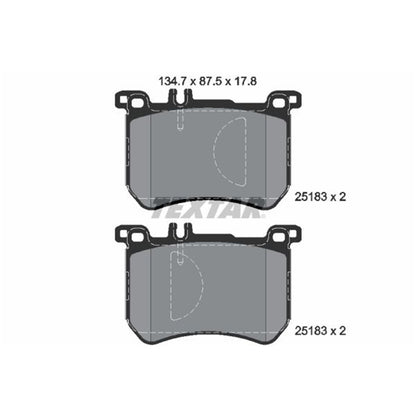 TEXTAR 2518301 Textar 2518301 BRAKE PAD SET
