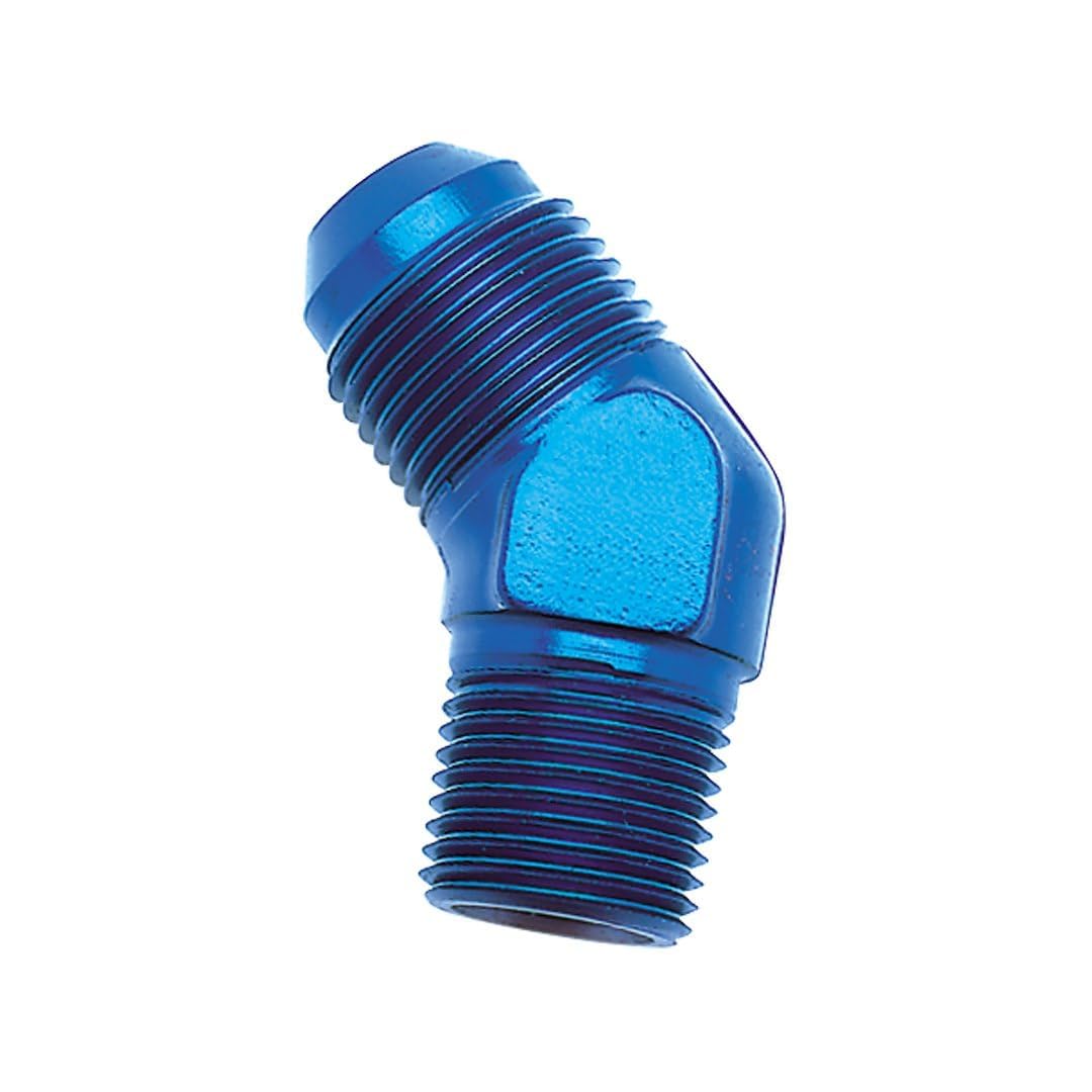 SPEEDFX 560423BK SpeedFX Adapter Fitting 560423BK, 45 Degree, 4AN x 1/8 Inch NPTF, Anodized, Black, Aluminum, Single