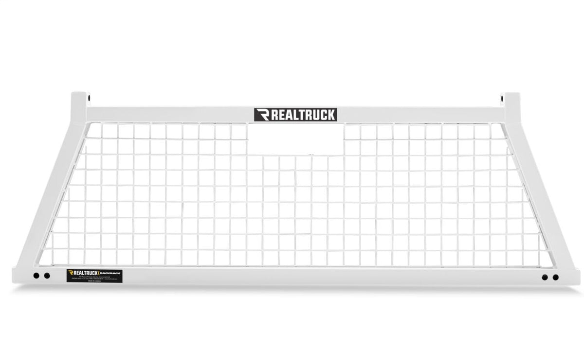 BACKRACK 10800W RealTruck BACKRACK Safety Rack Frame Only, White | 10800W | Fits 2017-2020 Ford F-250/F-350/F-450/F-550; 2011-2025 Dodge RAM 1500; 2019-2022 Dodge RAM 1500 Classic; 2004-2025 Nissan Titan & Others