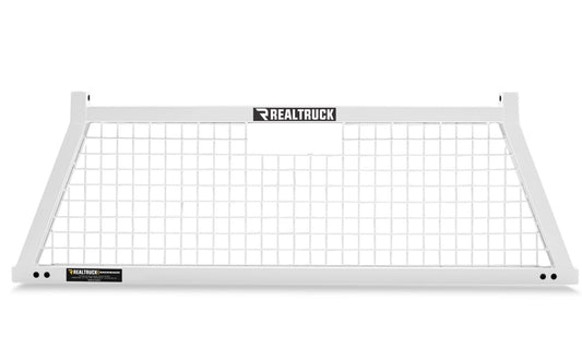 BACKRACK 10800W RealTruck BACKRACK Safety Rack Frame Only, White | 10800W | Fits 2017-2020 Ford F-250/F-350/F-450/F-550; 2011-2025 Dodge RAM 1500; 2019-2022 Dodge RAM 1500 Classic; 2004-2025 Nissan Titan & Others