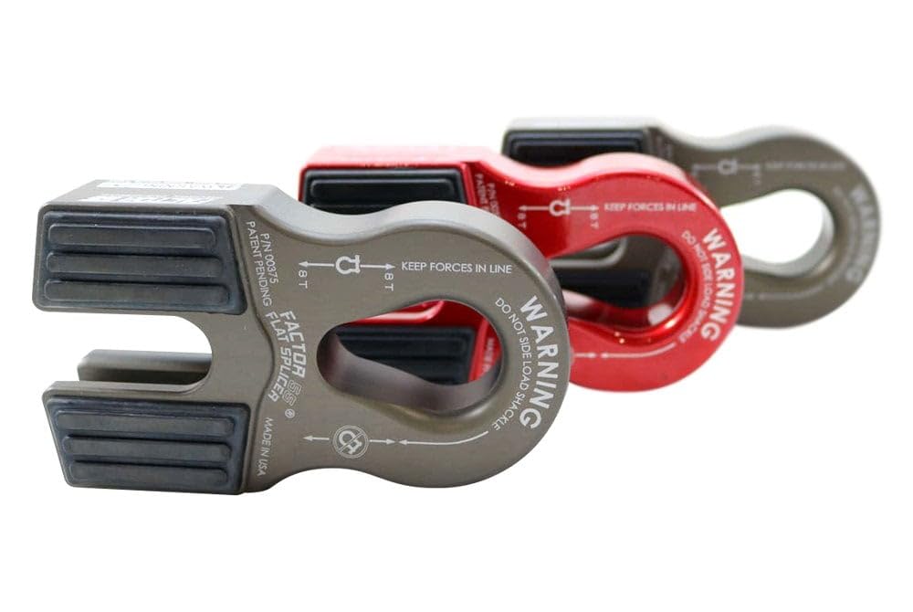 FACTOR 55 00375-06 Factor 55 Flat Splicer Low-Profile Design for Synthetic Rope, Fits Synthetic Rope up to 1/2" - Gray