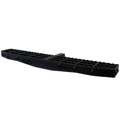 GEN-Y HITCH GH-102622 GEN-Y Hitch Extra Wide Heavy-Duty Hitch Step with Serrated Boot Scraper for 2" Receiver, 600 LB Capacity, Black