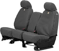 Covercraft Carhartt SeatSaver Custom Seat Covers — Fits 2015-2018 Ford F-150 — 1st Row 40/20/40 Bench Seat, Duck Weave Gravel