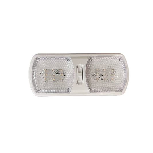 RV DESIGNER L805 RV Designer L805 - Double Pancake Light, Dome Eurostyle Style LED, 12 Volt