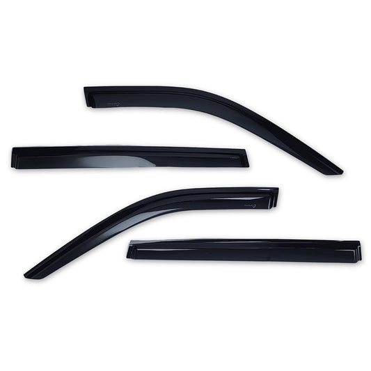 TRAILFX 4739H TrailFX Acrylic Rainguards Fits 2020-2025 Toyota Highlander Low Profile Tape-On Smoke Window Vents Outside Channel Mount Set of 4 Rain Guards TrailFX 4739H
