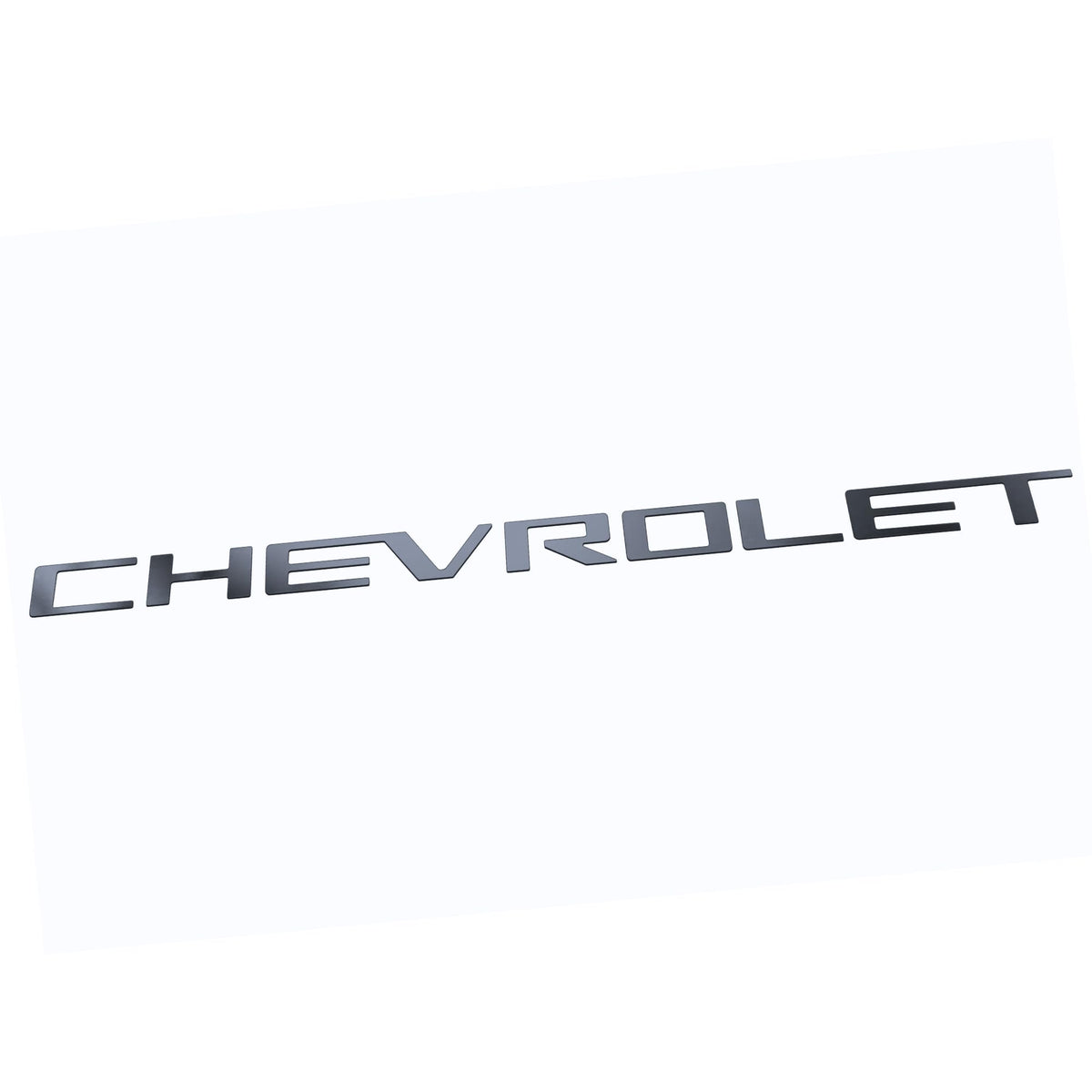 Putco 55550BPGM Putco Chevrolet Tailgate Letters Kit - Black Platinum - Cut Lettering - Fits Chevy Silverado 2019-2026