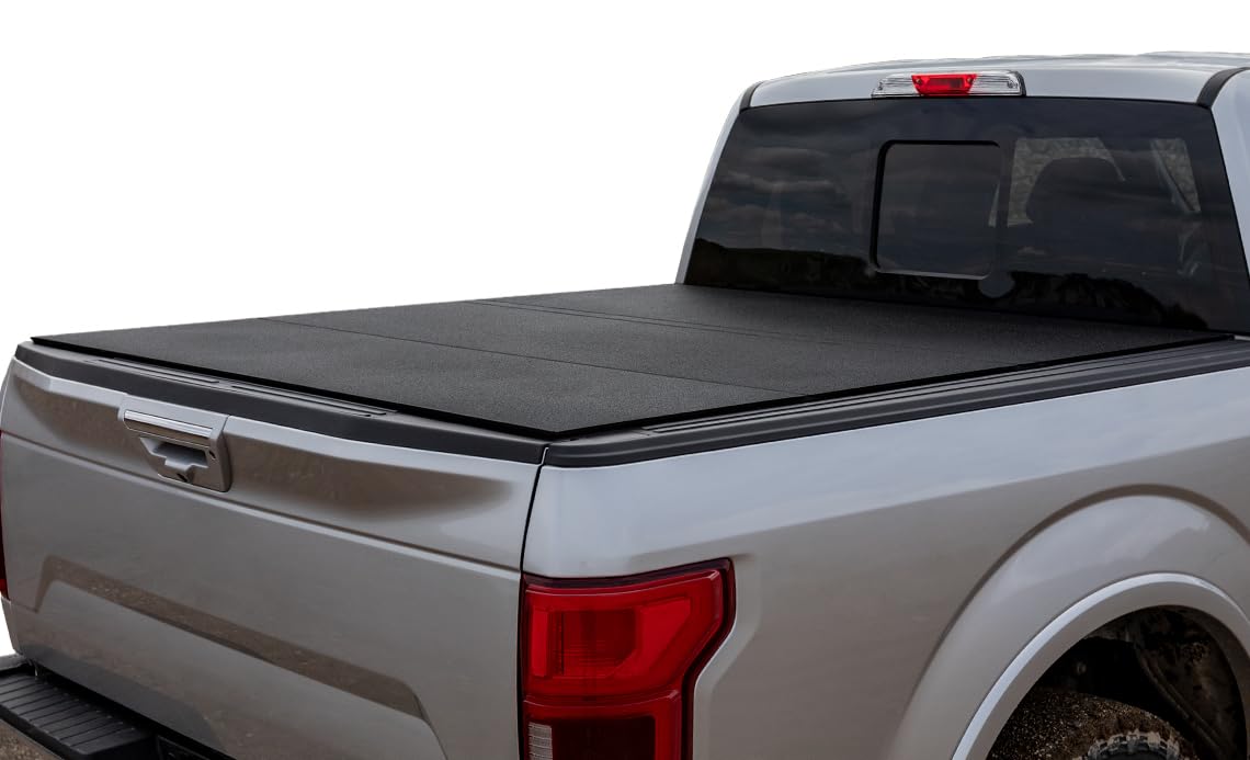 ACI B3010019 ACI Lomax Folding 15-20 Ford F-150 5.6' Box Hard Tonneau Cover Black Urethane