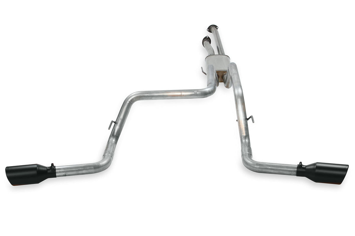 FLOWMASTER 717664 Flowmaster 717664 FlowFX Cat-Back Exhaust Kit 2.5 Inch 409 Stainless Steel 4.5 Inch Black Ceramic Stainless Steel Tips Compatible with 2009-2021 Toyota Tundra 4.0L 4.6L 4.7L 5.7L 2/4WD