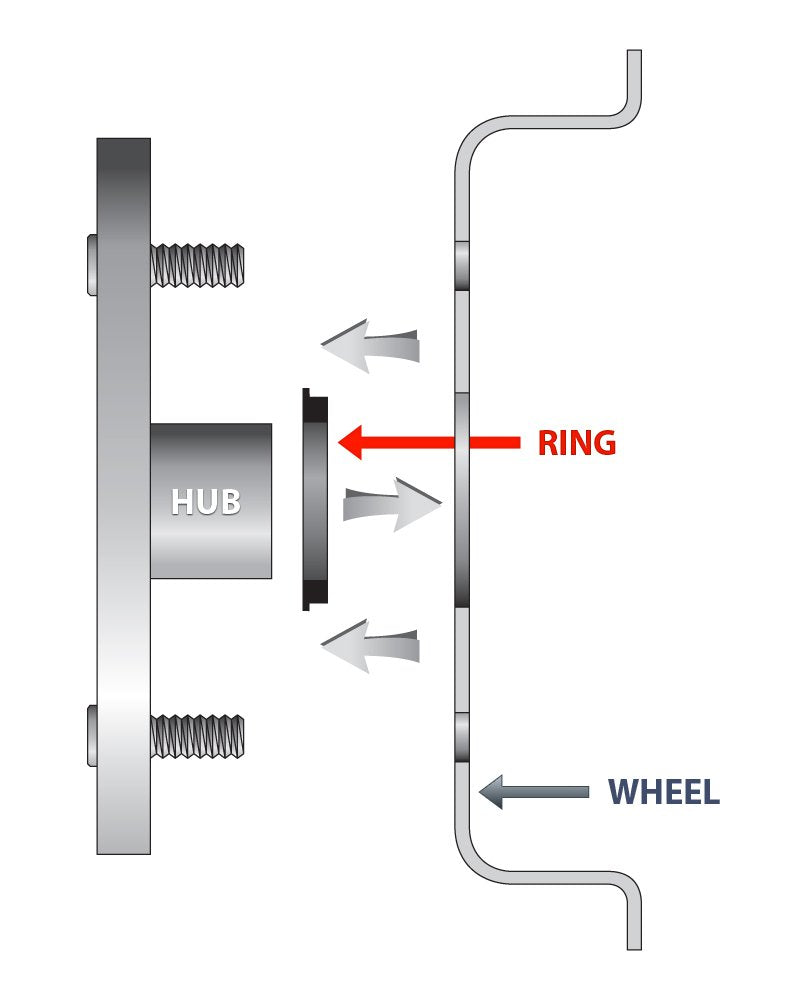 GORILLA 108-7810 Gorilla Automotive 108-7810 Wheel Hub Centric Rings (108mm OD x 78.10mm ID) - Pack of 4