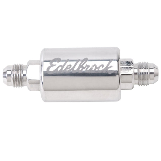 EDELBROCK 8129 Edelbrock 8129 Polished Aluminum Fuel Filter