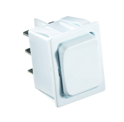 RV DESIGNER S475 RV Designer S475-5A Momentary On/Off/Momentary On, White DC Rocker Switch