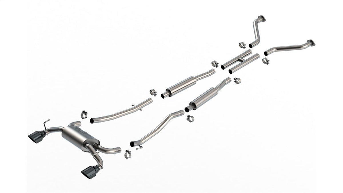 BORLA 140958BC Borla 03-08 Nisan 350Z S Type Catback System - Black Chrome Tip
