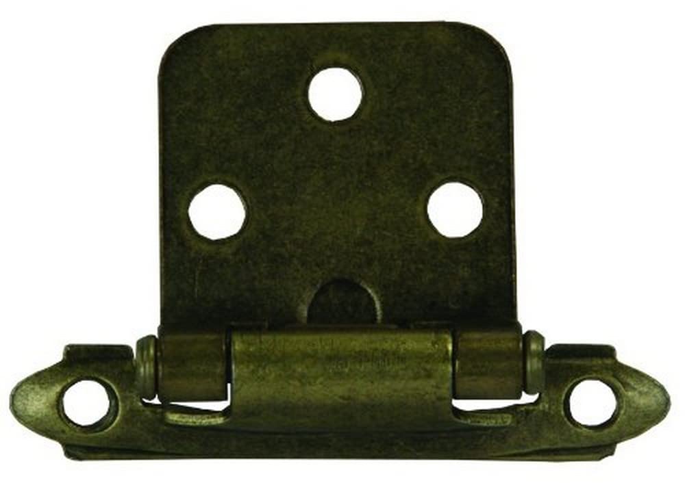JR PRODUCTS 70585 JR Products 70585 Self-Closing Flush Mount Hinge - Antique Brass