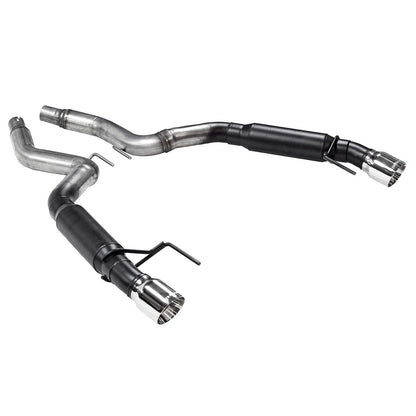 FLOWMASTER 817713 Flowmaster 817713 Outlaw Axle-Back Exhaust Kit 3 Inch 409 Stainless Steel 4 Inch Polished 304 Stainless Steel Tips Compatible with 2015-2023 Ford Mustang 2.3L Ecoboost or 3.7L V6 Coupe Convertible