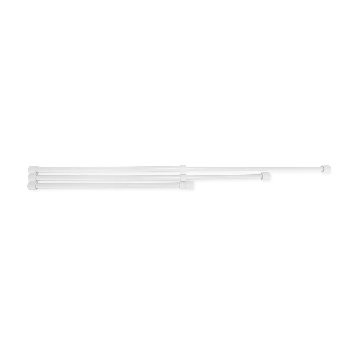 CAMCO 44053 Camco 44053 28" RV Refrigerator Bar - Holds Food and Drinks in Place During Travel - Prevents Messy Spills - Spring Loaded and Extends Between 16" and 28" - 3 Pack - White (44074)