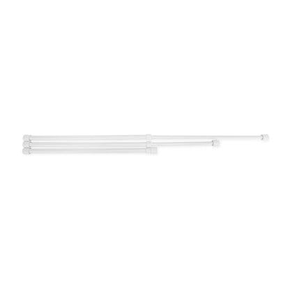 CAMCO 44053 Camco 44053 28" RV Refrigerator Bar - Holds Food and Drinks in Place During Travel - Prevents Messy Spills - Spring Loaded and Extends Between 16" and 28" - 3 Pack - White (44074)