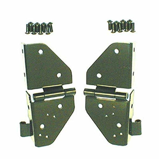RUGGED RIDGE 11209.01 Rugged Ridge Windshield Hinges for Jeep CJ/Wrangler YJ | 11209.01 | Fits 1976-1986 Jeep CJ; 1987-1995 Jeep Wrangler YJ