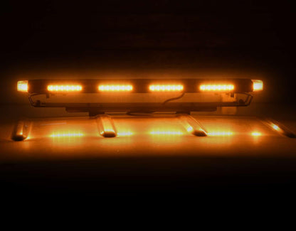 Putco 950216 Putco Tri-Hornet LED Stealth Rooftop Strobe Light Bar (Amber, White & Blue), 16" Tri Color Strobe Light