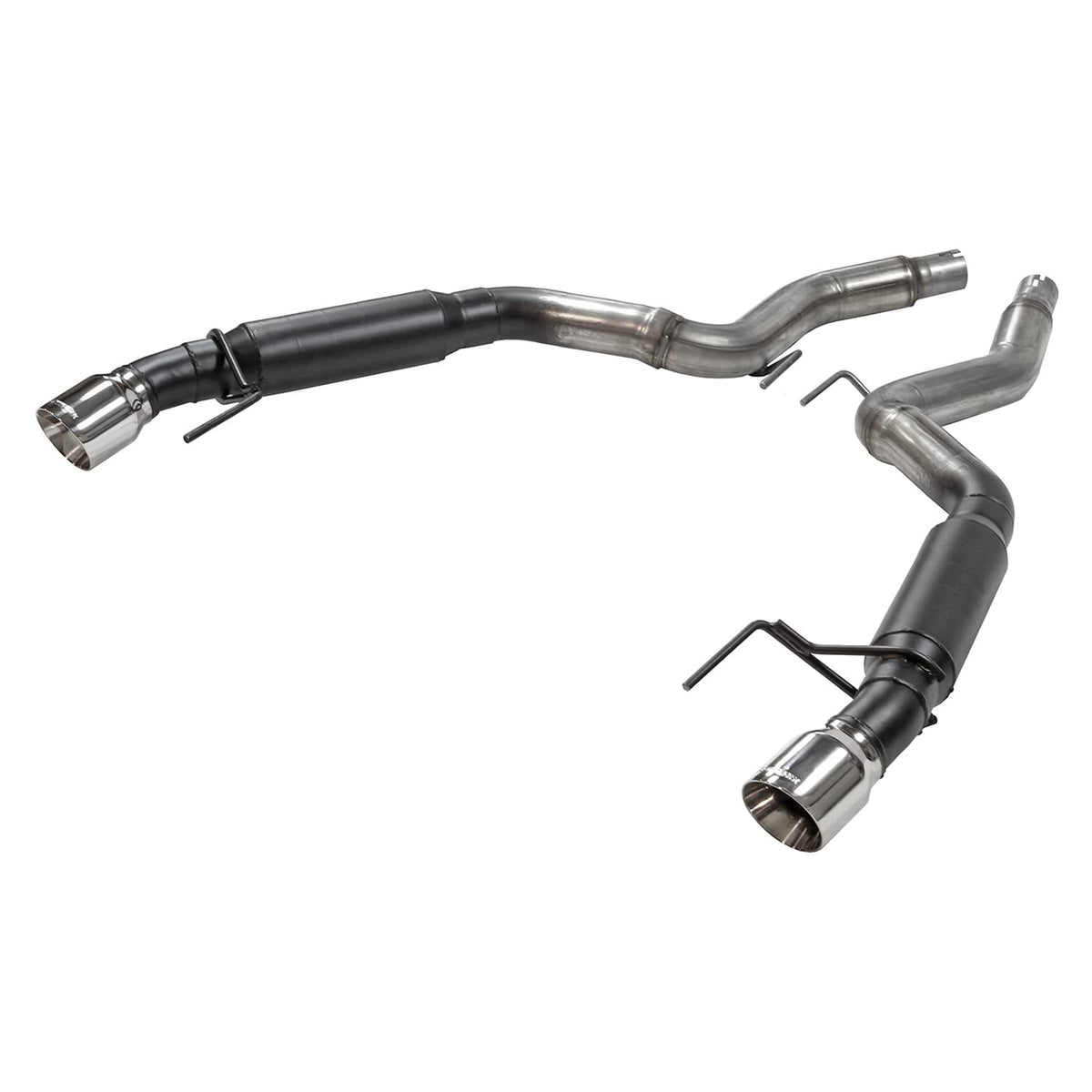 FLOWMASTER 817713 Flowmaster 817713 Outlaw Axle-Back Exhaust Kit 3 Inch 409 Stainless Steel 4 Inch Polished 304 Stainless Steel Tips Compatible with 2015-2023 Ford Mustang 2.3L Ecoboost or 3.7L V6 Coupe Convertible