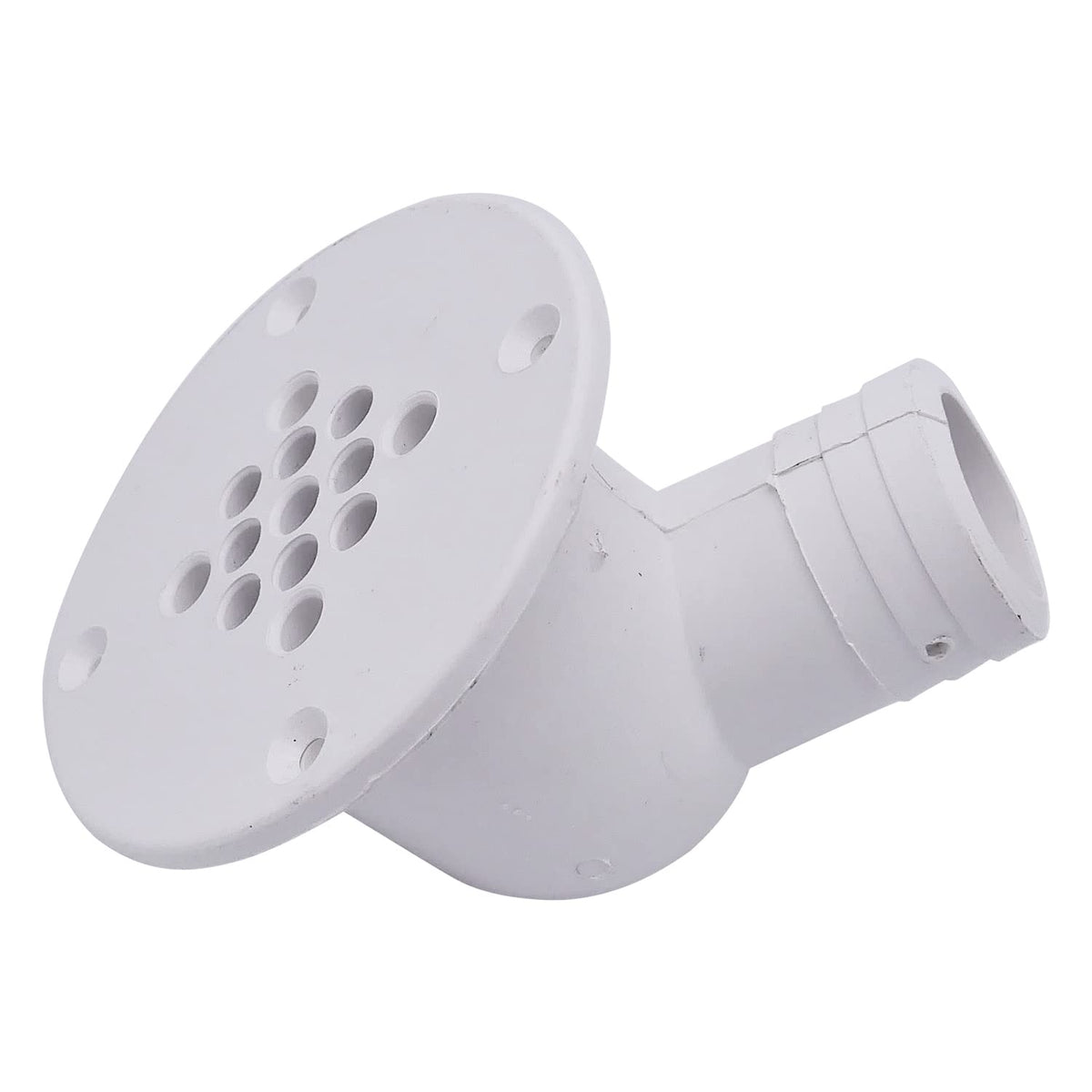 T-H MARINE CSD-92-DP T-H Marine Cockpit Scupper Drain, UV-Stabilized Polymer Marine Drain Fitting with Check Ball Design, Easy Installation 1.5" Hose Compatibility, Leaf Guard Technology for Debris Prevention