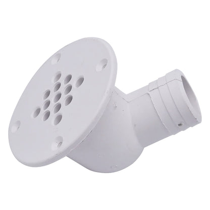 T-H MARINE CSD-92-DP T-H Marine Cockpit Scupper Drain, UV-Stabilized Polymer Marine Drain Fitting with Check Ball Design, Easy Installation 1.5" Hose Compatibility, Leaf Guard Technology for Debris Prevention
