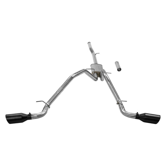 FLOWMASTER 717869 Flowmaster 717869 FlowFX Cat-Back Exhaust 2.5 Inch 409 Stainless Steel 4.5 Inch Black 304 Stainless Tips Compatible with 2014-2019 Classic Body Chevy Silverado GMC Sierra 1500 Crew Cab Double Cab 5.3L