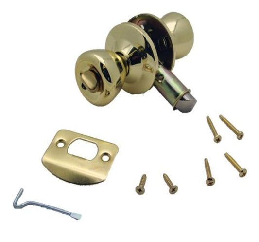 AP PRODUCTS 013-202 AP Products 013-202 Privacy Lock Set - Knob, Polished Brass