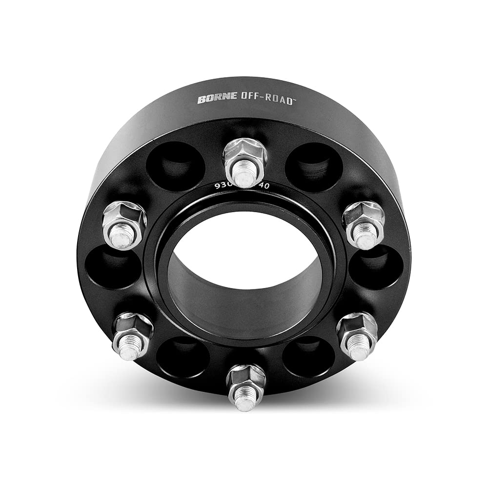 MISHIMOTO BNWS-001-500BK Mishimoto Borne Off-Road Wheel Spacers, 6X139.7, 2.00 Inch Thick Compatible with Ford Bronco/Ranger, Black