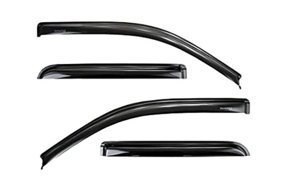 TRAILFX 4974H TrailFX Rainguard Window Vents Fits Ford F-150 SuperCab 2015-2025 Smoked Acrylic Low Profile Tape-On Side 4 Piece Window Deflectors TrailFX 4974H