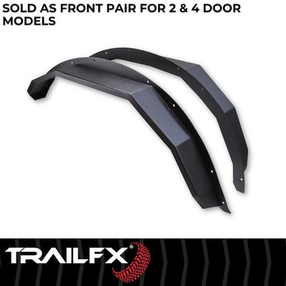 TRAILFX BR008T TRAILFX Bronco Steel Angle Tube Fender - Rear - Set of 2