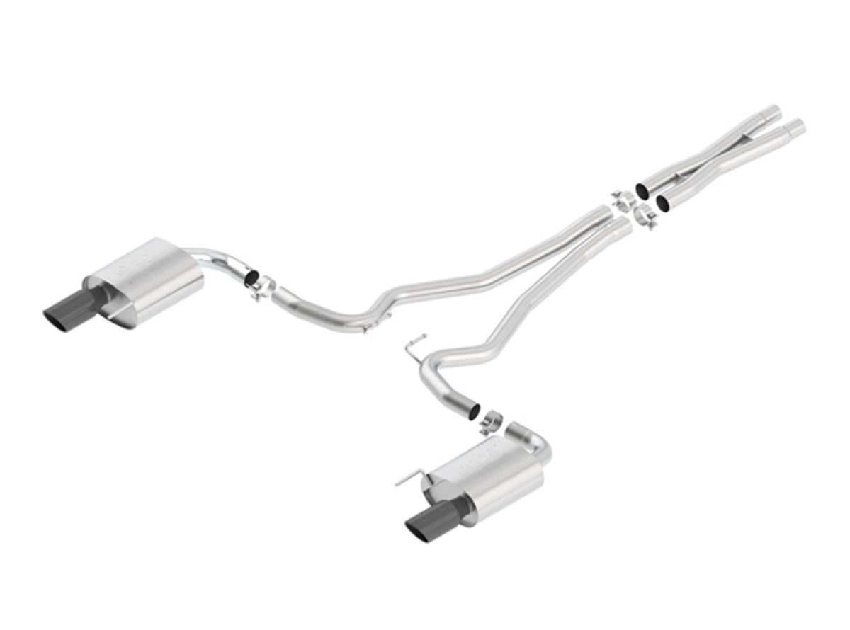 BORLA 140591BC BORLA 140591BC Cat-Back Performance Exhaust System for 2015-2017 Ford Mustang GT/GT Convertible 5.0L V8 Automatic/Manual Transmission.