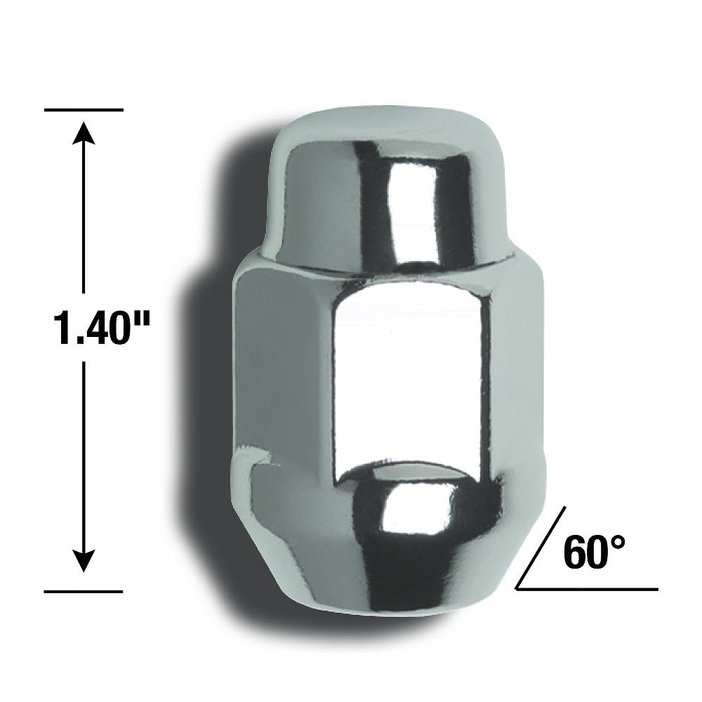 GORILLA 91127B Gorilla Automotive 91127B Acorn Bulge Lug Nuts (12mm x 1.25 Thread Size)