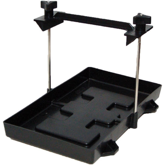 CAMCO 55394 Camco Camper/RV Standard Battery Hold-Down Tray | Holds 24/24M Automotive Batteries | Fits Batteries Up to 11 1/8" L x 6 ¾" W x 8" H (55394)