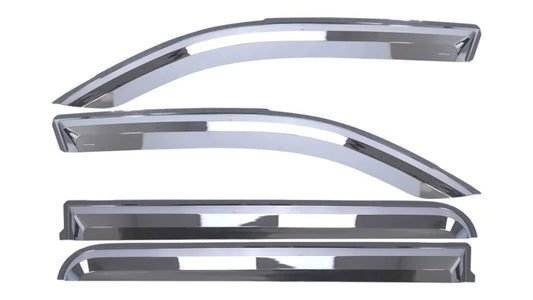 PUTCO 480071 Putco Element Chrome Window Deflectors Fits Dodge Ram Truck 1500 2019-2027 Crew Cab - Set of 4 - in Channel Install