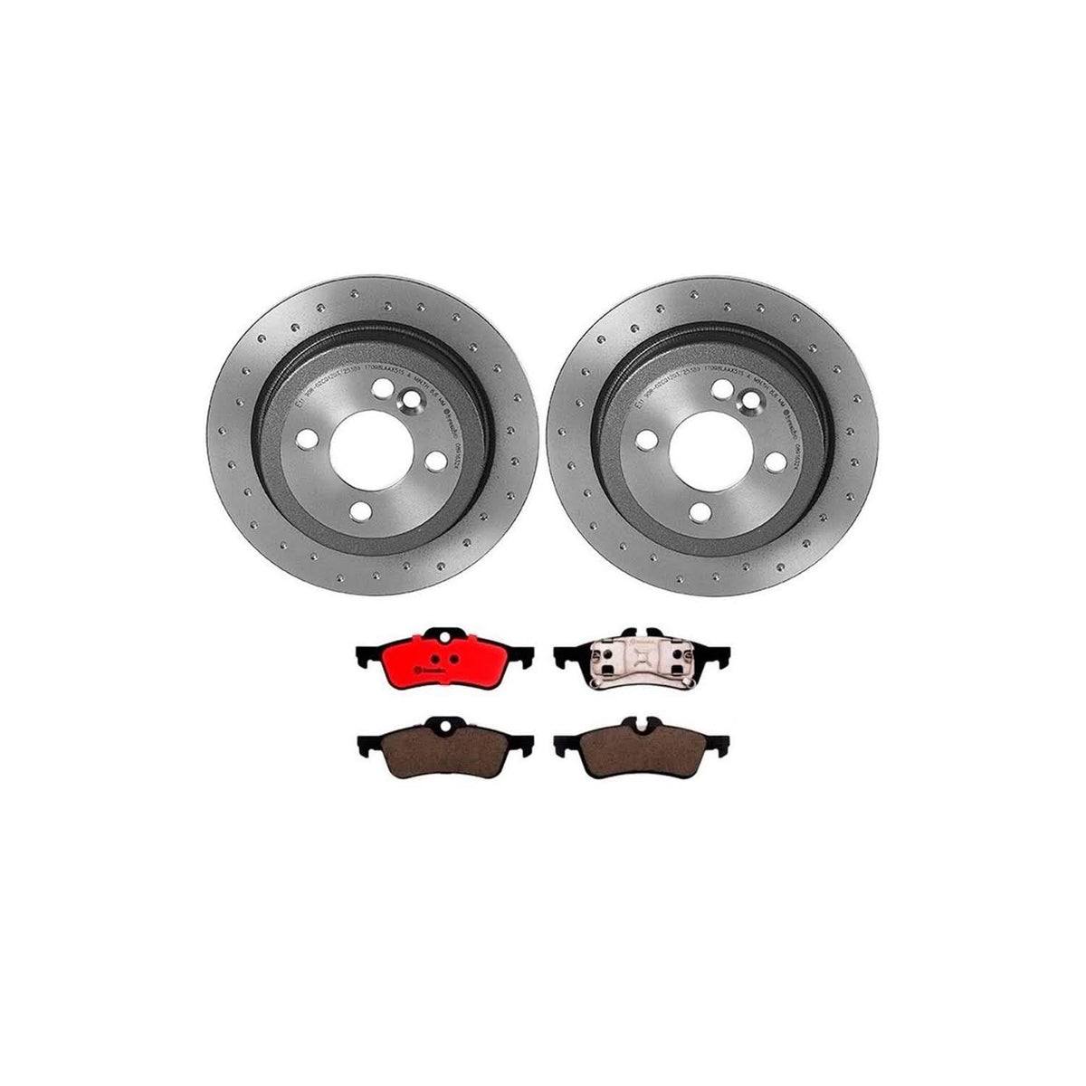 BREMBO KTX0160 Brembo KT Series Premium Brake Kit (KTX0160) for Mini Cooper 2006-2008 | High-Performance Brake Pads & Rotors | Direct OE Replacement