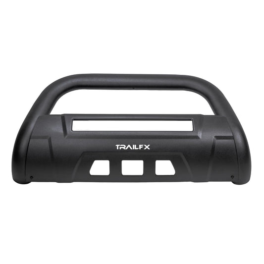 TRAILFX B1614T TrailFX Bull Bar with Skid Plate for Toyota Tundra 2022-2025 Black Matte Titanium Powder Coated 3.5 Inch Diameter Steel Frame Mount TrailFX B1614T