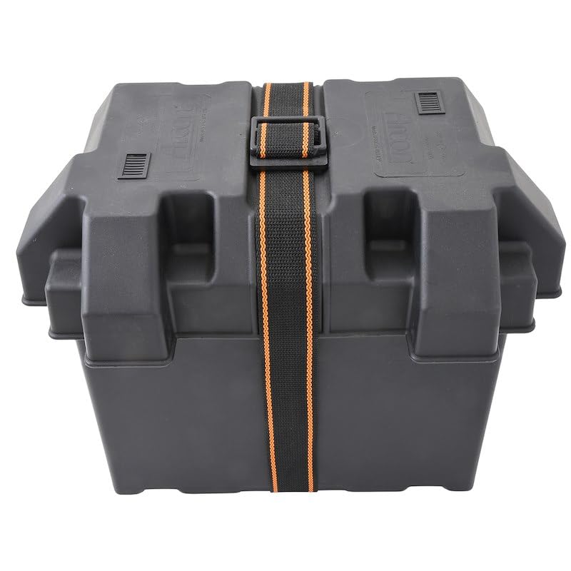 ARCON 11796 Arcon Battery Box Strap Kit 54 Inch Black Woven Polypropylene Strap with Plastic Buckle Stainless Steel Fasteners Complete Hold-Down Hardware for Battery Boxes Arcon 11796