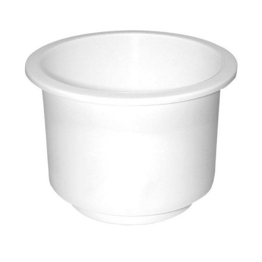 T-H MARINE LCH-1W-DP T-H Marine Universal Boat Cup Holder – Plastic Beverage Holder for Cans, Bottles & Cups – Mounts to Boats, ATVs, Coolers & More – LCH-1W-DP, White